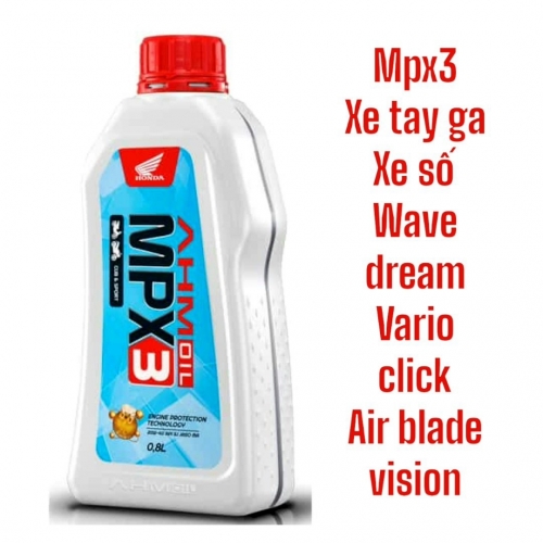 NHỚT AHM HONDA SPX3 0.8 ML XÀI CHO WAVE 100 / DREAM 100 / WAVE 125 / FUTURE 125 / WAVE 110 FI / VARIO / CLICK / AIR BLADE / VISION ( ĐẬM ĐĂC GẤP 3 LẦN VN )